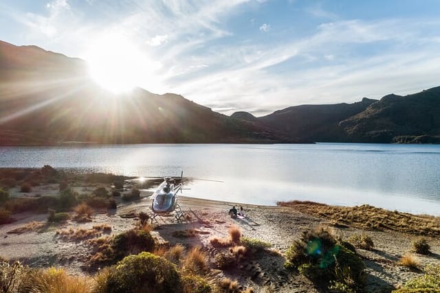 Land beside a remote, hidden alpine lake in the Kahurangi National Park